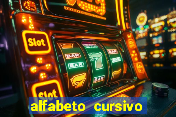 alfabeto cursivo pontilhado para imprimir pdf